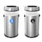 Alpine Industries Trash Can, Stainless Steel Brushed, Stainless Steel/Plastic ALP470-65L-R-T - alternate 6